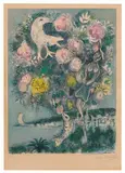 Charles Sorlier, La Baie des Anges au Bouquet de Roses (from Nice et la Côte d'Azur), 1967, Color lithograph on Arches wove paper