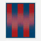 Trespass by Julian Stanczak, 1979, screenprint in colors, sold Jun 2024