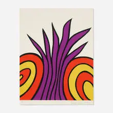 Nicholas Krushenick, James Bond Meets Pussy Galore (from the New York Ten portfolio), 1964, screenprint in colors