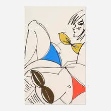 Untitled by Ella Kruglyanskaya, 2014, screenprint in colors, sold Jun 2024