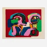 Jules et Bienette by Karel Appel, 1969, lithograph in colors, sold Jun 2024