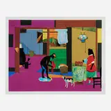 Romare Bearden, Mecklenburg Morning: Sunrise for China Lamp, 1993, screenprint in colors