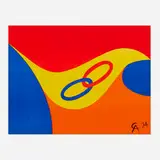 Alexander Calder, Friendship (from the Flying Colors portfolio), 1974, lithograph in colors
