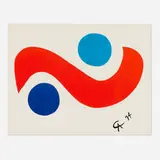 Alexander Calder, Sky Bird (from the Flying Colors portfolio), 1974, lithograph in colors