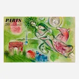 Marc Chagall, Paris L'Opera poster, 1965, lithograph in colors