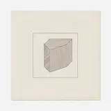 Sol LeWitt, Plate #40 (from the Twelve Forms Derived From a Cube portfolio), 1984, screenprint on Arches 88