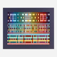 Yaacov Agam, Thanksgiving, 1980, screenprint in colors on Arches