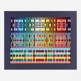 Yaacov Agam, Thanksgiving, 1980, screenprint in colors on Arches