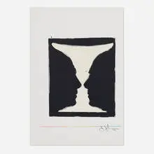 Jasper Johns, Cups 2 Picasso from XXe Siècle, 1973, lithograph in colors