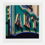 Robert Cottingham, Art (from the American Signs portfolio), 2009, screenprint in colors
