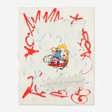 John Matos, Raw Electricity, 1990, screenprint in colors with hand-painted elements on Arches