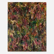 William Buchanan, Abstract Composition, oil on canvas board
