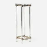 Charles Hollis Jones, Pedestal, c. 1965, acrylic, chrome-plated steel
