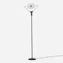 Carlo Forcolini, Polifemo floor lamp, c. 1983, enameled steel, glass