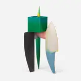 Wendy Maruyama, Modesty box on stand, c. 2000, polychromed jelutong