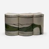 Trudi Battershall, Towers of San Miguel, c. 1978, crackle-glazed earthenware
