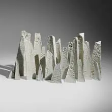 Paula Winokur, Shattered Ice III, c. 2010, porcelain