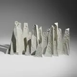Paula Winokur, Shattered Ice III, c. 2010, porcelain