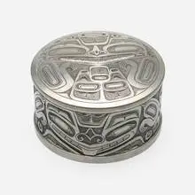 Boma Pewter, Bear Mask box, pewter