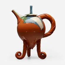 Studio, Teapot, c. 1990, glazed earthenware