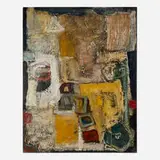 Yossi Priel, Untitled, mixed media on canvas