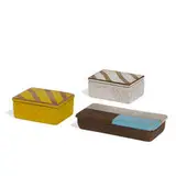 Bitossi, idded boxes, collection of three, Italy