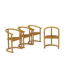 Allmilmö, dining chairs, set of four, Germany