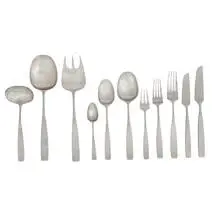 Don Wallance, Bedford flatware, service for six with additional serving articles