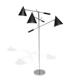 Lightolier, adjustable three-arm floor lamp