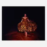 Tilda Swinton Modeling at Musée de la Chasse et de Nature, Paris by Nan Goldin, 2008, Cibachrome print, sold Oct 2019