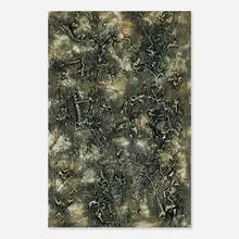 Untitled by Edward Renouf, 1974, oil on Masonite, sold Oct 2019