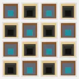 Homage to the Square samples (sixteen works) by Josef Albers, 1962, screenprint on paper, sold Oct 2019