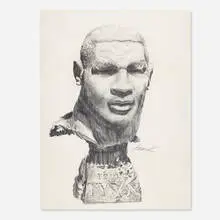Dean Howell, Young Tyson, c. 1986, graphite on paper