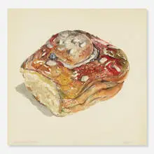 Breakfast Roll by Don Nice, 1967, watercolor on paper, sold Oct 2019