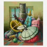 Luis Sáez, BA-VI, 1984, oil on canvas