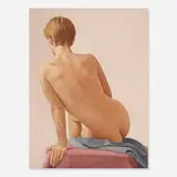Ron Schwerin, Study for Nude Back: D.L., 2001, oil on paper mounted to wood