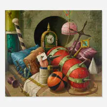Luis Sáez, HE-I, 1984, oil on linen