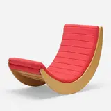 Verner Panton, Relaxer 2 rocking chair, 1974, beech, upholstery