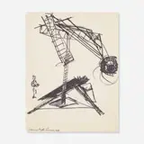 Mark di Suvero, Untitled, c. 1981, marker on paper