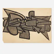 Robert Müller, Untitled, c. 1967, watercolor on paper