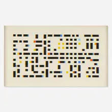 John Vickery, Untitled, 1970, gouache on board