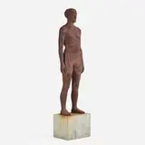 Diana Moore, Full Figure No. II (Athlete), 1995, carbon steel on aluminum base