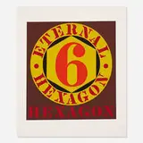 Robert Indiana, Eternal Hexagon from the X + X (Ten Works by Ten Painters) portfolio, 1964, screenprint on paper