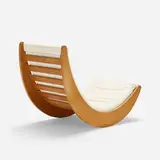 Verner Panton, Relaxer 2 rocking chair, 1974, beech, upholstery
