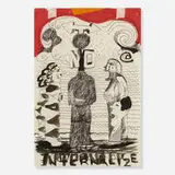 Bill Adams, Internalyze, c. 2005, ink, gouache and tape on paper
