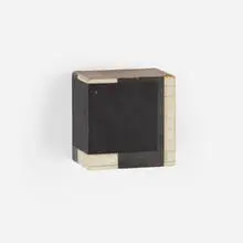 Stuart Arends, S.B. 21, 1997, oil, wax, graphite and ballpoint pen on wood construction