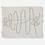 Douglas Morse Howell, A Drawing String, c. 1975, handmade paper with embedded string