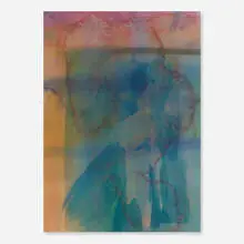 Nick Mauss, Promenade, 2005, acrylic on paper