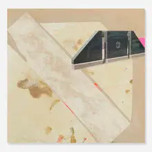 Sterling Ruby, Fallen Night Stalkers Memorial, 2007, acrylic, texture medium, graphite, glitter, adhesive and printed paper collage on paper