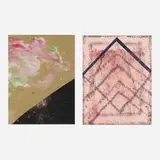 Sterling Ruby, Spatial Vaulting Diptych, 2008, acrylic, watercolor and collage on paper and cardboard